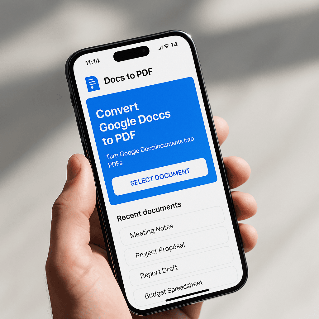 Google Docs in één klik omzetten naar PDF